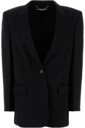 Stella McCartney Jakke, Dame, Sort, XS, Uld, Klassisk sort uldblazer