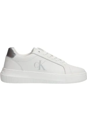 Calvin Klein Sko, Dame, Hvid, 40 EU, Casual sneakers til hverdagsbrug