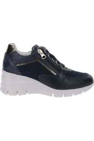 Nero Giardini Sko, Dame, Blå, 39 EU, Læder, Læder Sneakers