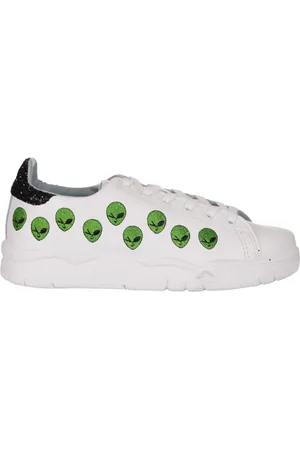 Chiara Ferragni Sko, Dame, Hvid, 35 EU, Uld, Stilfulde Hvide Sneakers