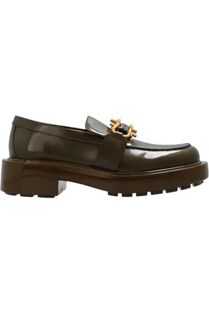 Bottega Veneta Sko, Dame, Grøn, 39 EU, Læder, Monsieur Læder Loafers