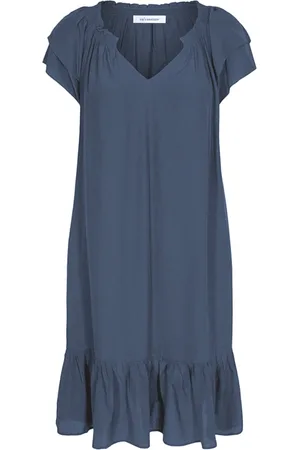 Co`Couture Kjole, Dame, Blå, XL, Sunrise Crop Kjole