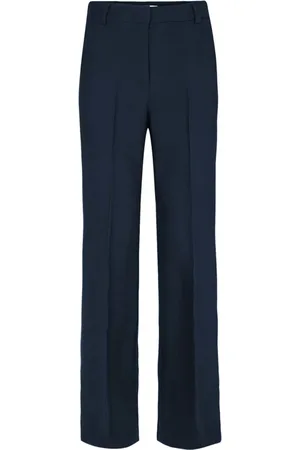 Co`Couture Bukser, Dame, Blå, XS, Polyester, Straight-Leg Bukser 91124