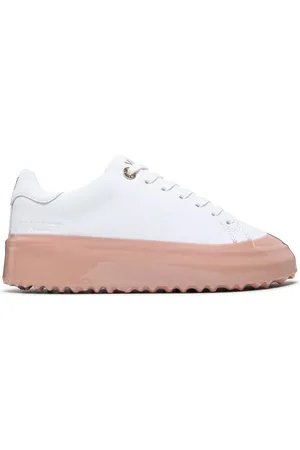 Mallet Sko, Dame, Hvid, 38 EU, Uld, Grftr Lite Pink Dipped Sneakers