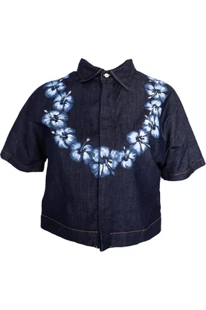 Dsquared2 Bluser & Skjorter, Dame, Blå, S, Bomuld, Casual Skjorte