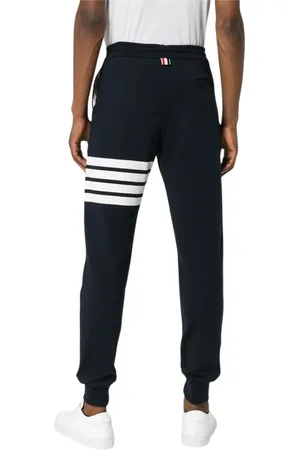 Thom Browne Bukser, Herre, Blå, S, Bomuld, Navy 4-Bar Stripe Track Pants