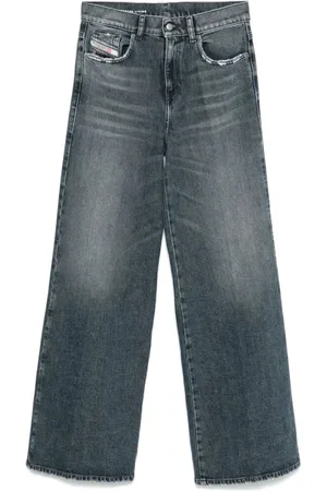 Diesel Jeans, Dame, Blå, W28, Bomuld, Indigo Blå Klassiske Five-Pocket Jeans