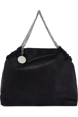 Stella McCartney Taske, Dame, Sort, ONE SIZE, Bomuld, Diamond Chain Falabella Tote Bag