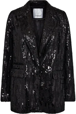Co`Couture Jakke, Dame, Sort, XL, Pailletblazer Sort