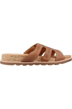 Clarks Sko, Dame, Brun, 37 1/2 EU, Yacht Coral Sliders
