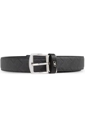 Salvatore Ferragamo Tilbehør, Herre, Grå, 110 CM, Reversibelt bælte