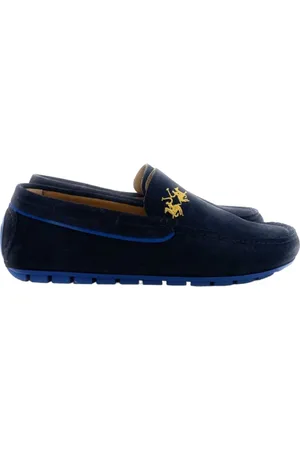 La Martina Sko, Herre, Blå, 39 EU, Suede, Blå Suede Mocino Loafer