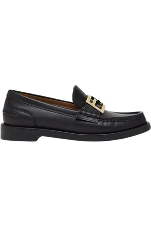 Fendi Sko, Dame, Sort, 38 EU, Læder, Læder Loafer