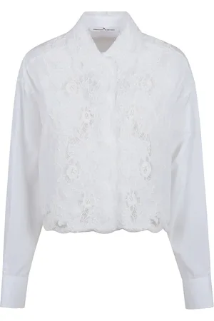 ERMANNO SCERVINO Bluser & Skjorter, Dame, Hvid, M, Bomuld, Skjorte