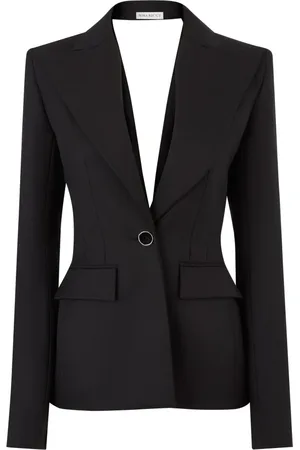 Nina Ricci Jakke, Dame, Sort, S, Jakke med åben draperet ryg
