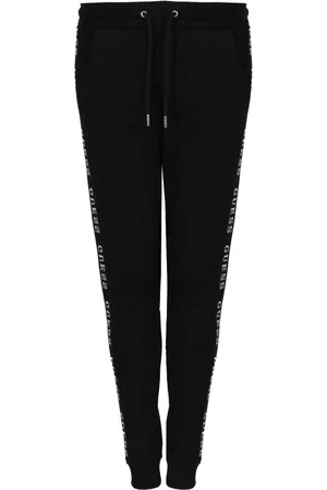 Guess Bukser, Dame, Sort, M, Bomuld, Slim Fit Sweatpants