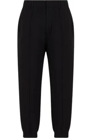 Emporio Armani Bukser, Herre, Sort, L, Slim Fit Sorte Joggingbukser
