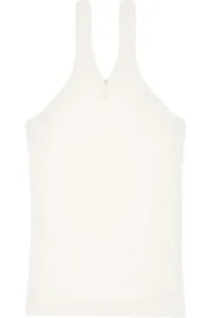 Courrèges Top, Dame, Hvid, M, Tyl, Luxe Tank Top
