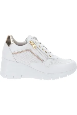 Nero Giardini Sko, Dame, Hvid, 36 EU, Læder, Læder Sneakers
