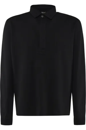 Ermenegildo Zegna Top, Herre, Sort, XL, Sort Polo Sweater