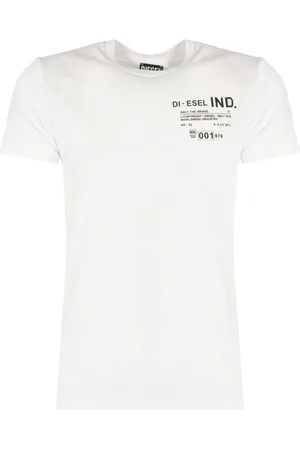 Diesel Top, Herre, Hvid, S, Bomuld, Tidløs T-shirt