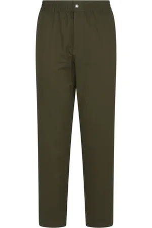 Maison Kitsuné Bukser, Herre, Grøn, XS, Bomuld, Slim-fit Bukser