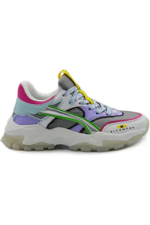 John Richmond Sko, Dame, Flerfarvet, 39 EU, Læder, Dame Læder Sneakers med 5cm Hæl