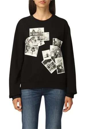 Moschino Sweathshirts & Hoodies, Dame, Sort, XL, Bomuld, Sort bomuldssweater