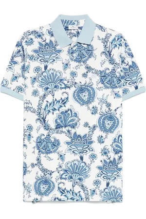 Etro Top, Herre, Blå, XL, Bomuld, Lyseblå Knap-Sweater