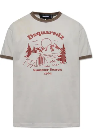 Dsquared2 Top, Herre, Grå, M, Bomuld, Logo T-shirt