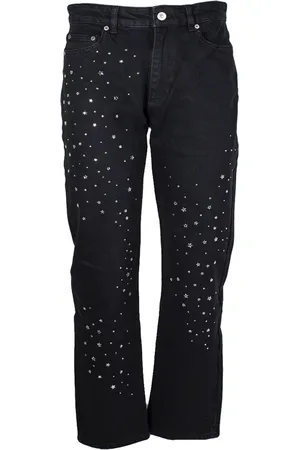 Chiara Ferragni Bukser, Dame, Sort, W30, Bomuld, Strass Bukser Galaxy