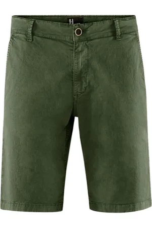 Bomboogie Shorts, Herre, Grøn, W31, Bomuld, Cotton Gabardine Chino Bermuda Shorts