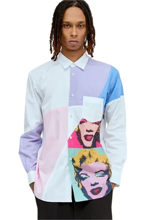 Comme des Garçons Skjorte, Herre, Flerfarvet, M, Bomuld, Pop Art Skjorte