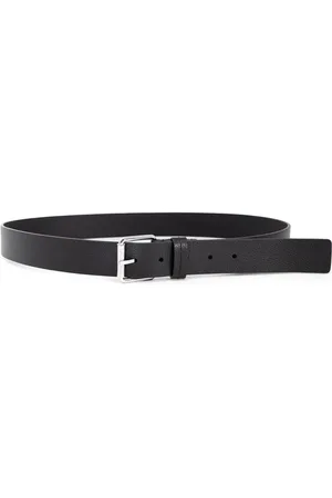 Calvin Klein Tilbehør, Herre, Sort, 110 CM, Læder, Læderbælte