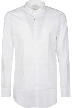 Etro Skjorte, Herre, Hvid, 3XL, Bomuld, Slim Shirt