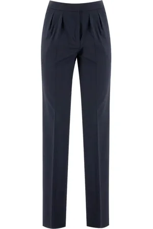 Fabiana Filippi Bukser, Dame, Blå, XL, Uld, Slim-fit Bukser