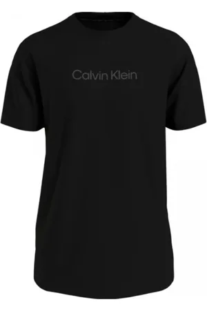 Calvin Klein Top, Herre, Sort, M, Bomuld, Logo Crew Neck T-Shirt