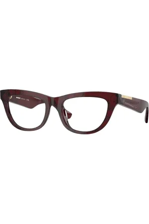 Burberry Tilbehør, unisex, Rød, 52 MM, Røde solbriller med stel