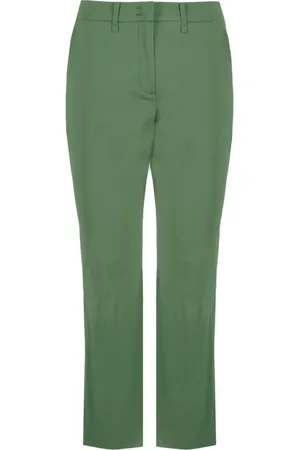Bomboogie Bukser, Dame, Grøn, M, Bomuld, Regular Fit Chino Bukser