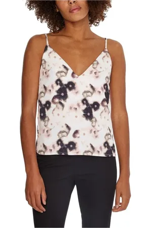 Calvin Klein Top, Dame, Hvid, 2XS, Uld, Stilfuld Ærmeløs Top