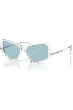 Burberry Tilbehør, unisex, Blå, 52 MM, Irregulære solbriller