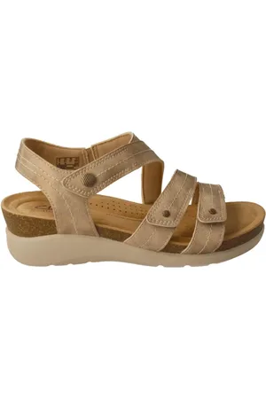 Clarks Sko, Dame, Gul, 36 EU, Uld, Flade sandaler