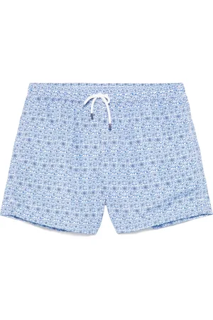 FEDELI Badetøj, Herre, Blå, 2XL, Polyester, Polyester Badeshorts med elastikbælte