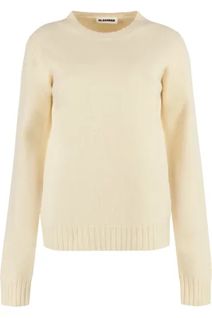 Jil Sander Strik, Dame, , M, Uld, Ribstrikket uldtrøje
