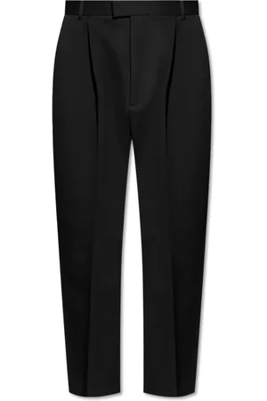 Bottega Veneta Bukser, Herre, Sort, XL, Uld, Creased Bukser