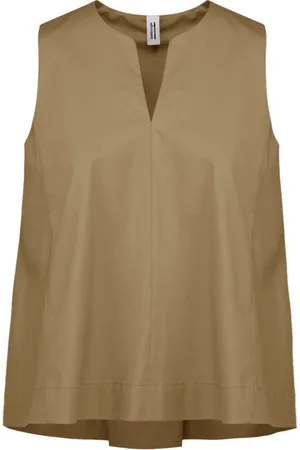 Bomboogie Top, Dame, , L, Bomuld, Ærmeløs bomuldsblandingsbluse