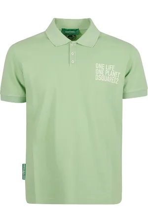 Dsquared2 Top, Herre, Grøn, M, Bomuld, Olop Mini Polo Shirt
