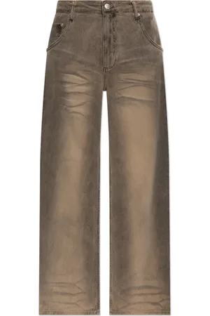 MISBHV Jeans, Herre, Brun, W32, Bomuld, Jeans med logo