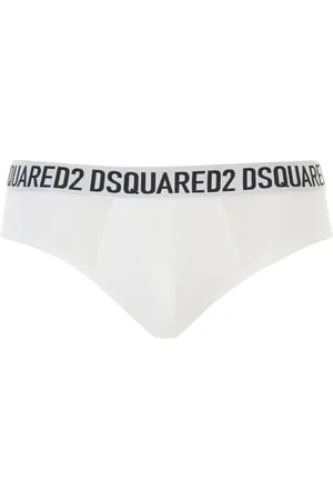 Dsquared2 Undertøj, Herre, Hvid, 2XL, Bomuld, Logo Intimate Briefs