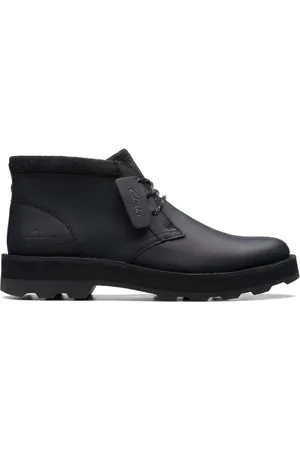 Clarks Sko, Herre, Sort, 43 EU, Læder, Corston DB WP Støvletter